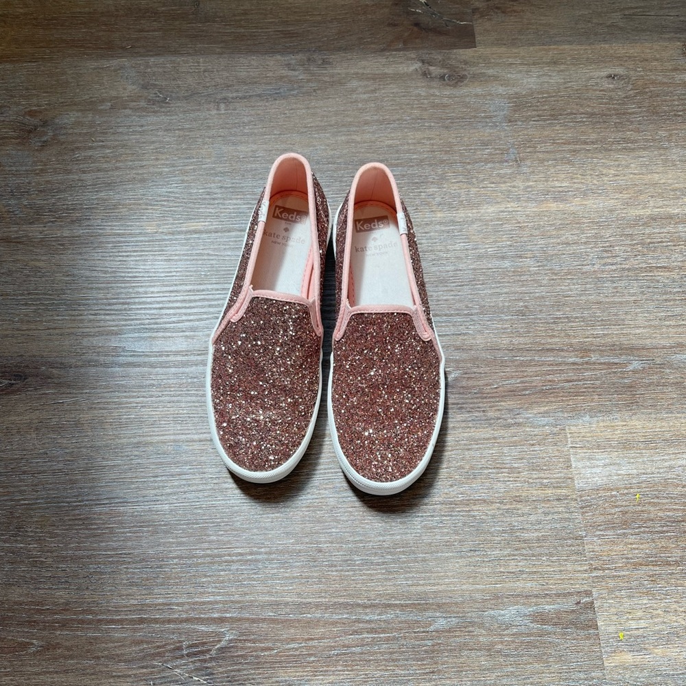 Kate Spade Keds Glitter Slip On Shoes - Women’s size 6